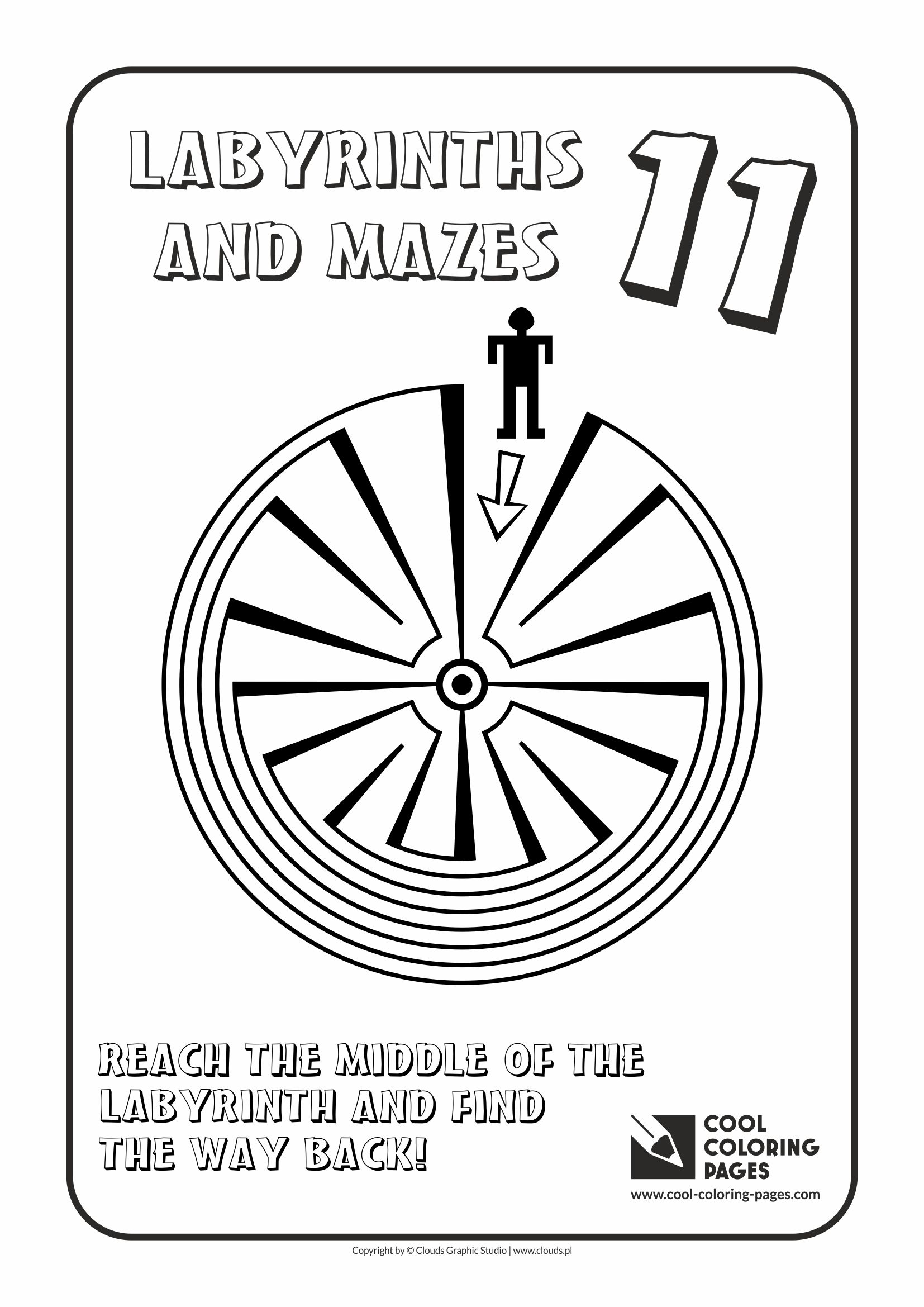 Cool Coloring Pages - Labyrinths and mazes / Maze no 11