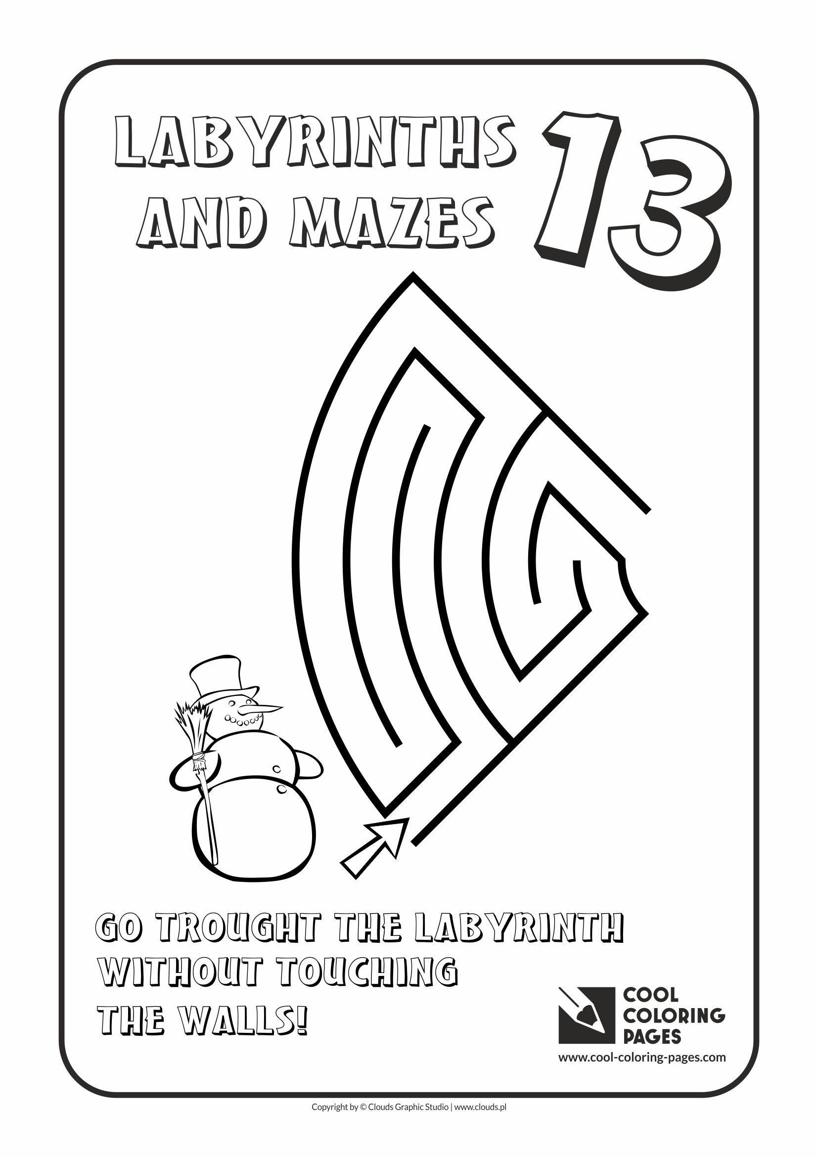 Cool Coloring Pages - Labyrinths and mazes / Maze no 13