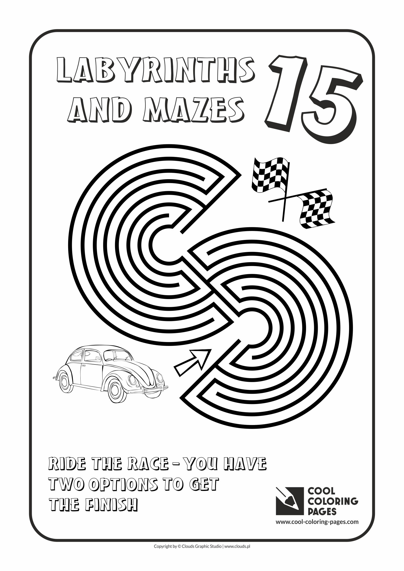 Cool Coloring Pages - Labyrinths and mazes / Maze no 15