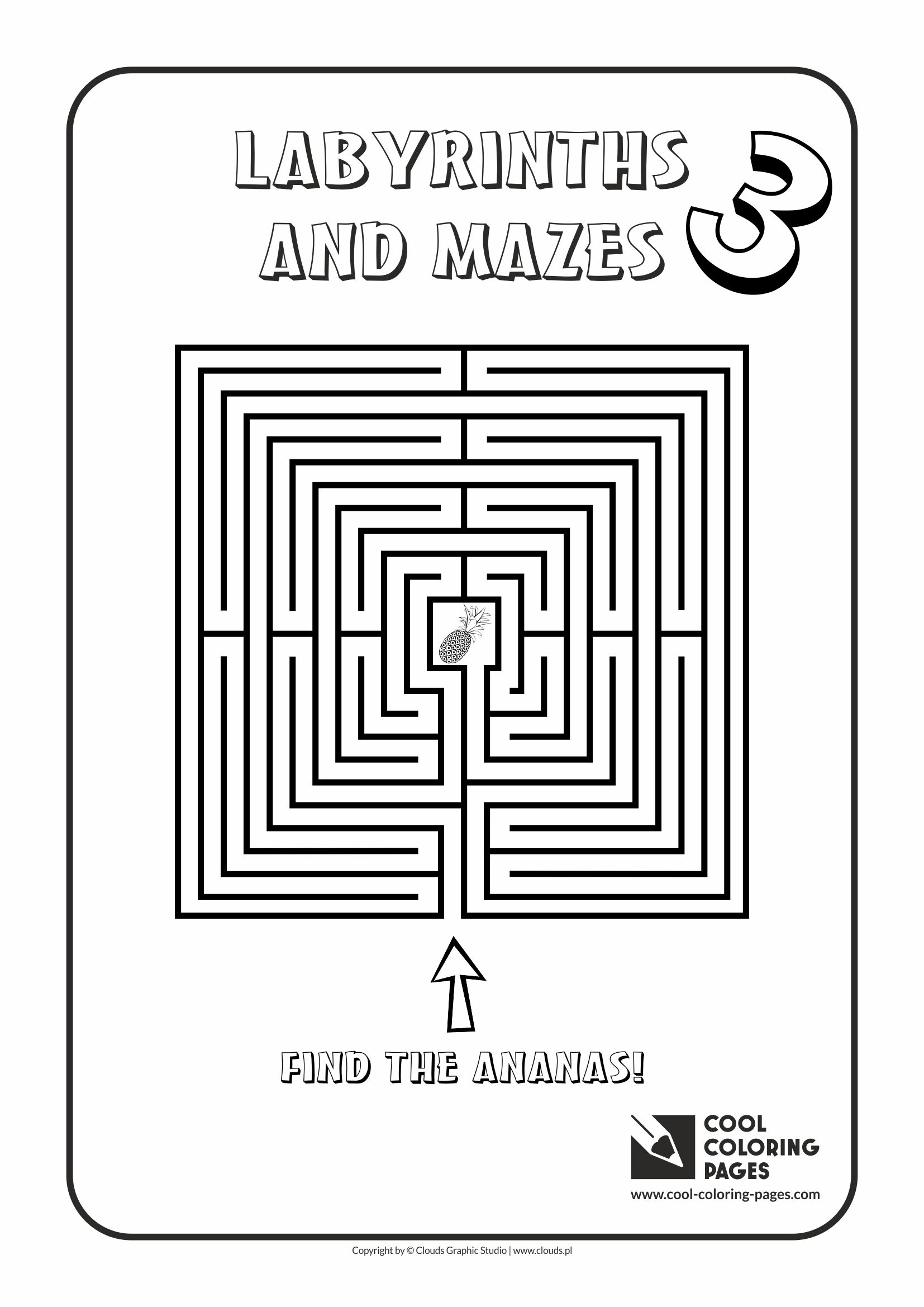 Cool Coloring Pages - Labyrinths and mazes / Maze no 3