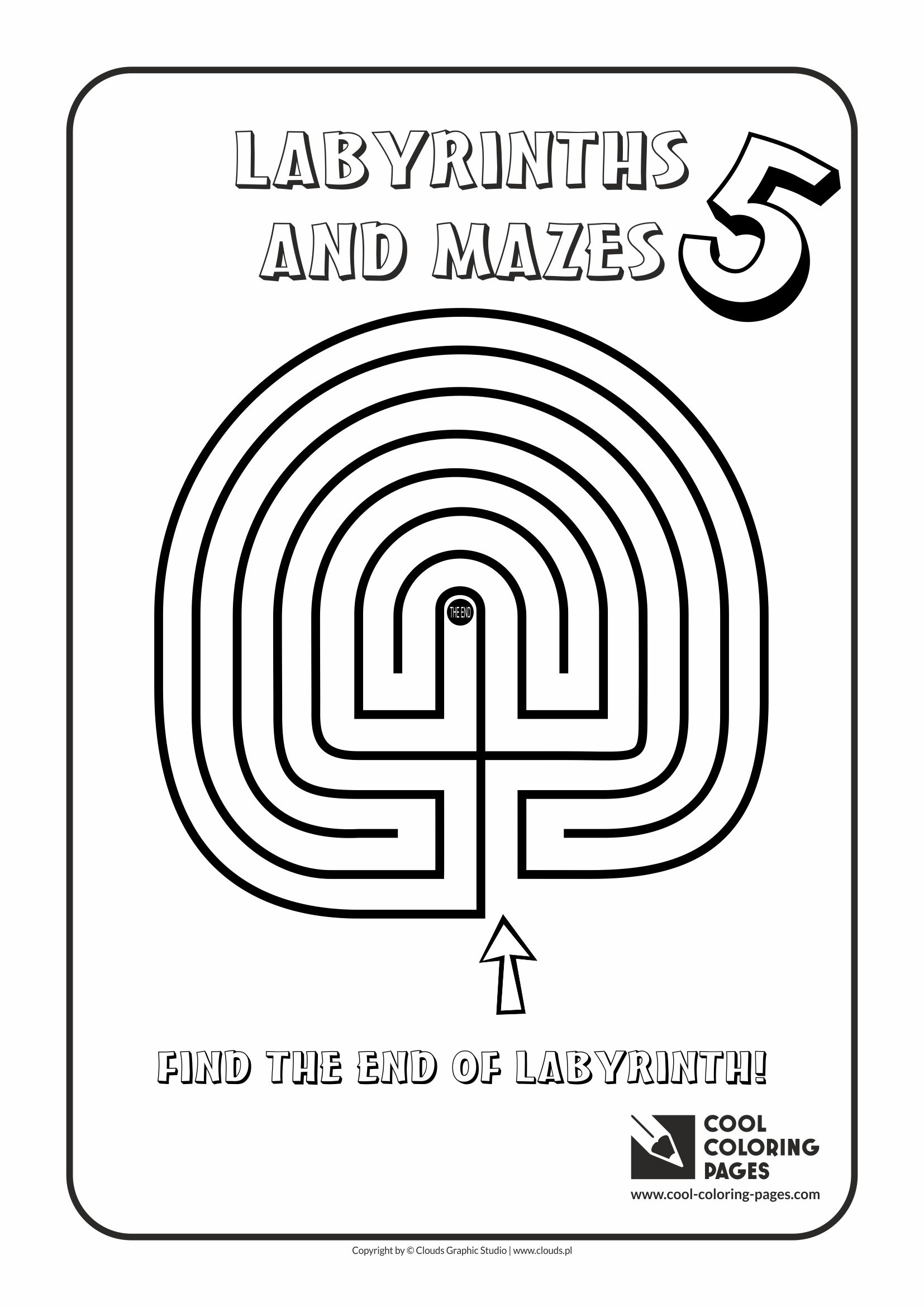 Cool Coloring Pages - Labyrinths and mazes / Maze no 5