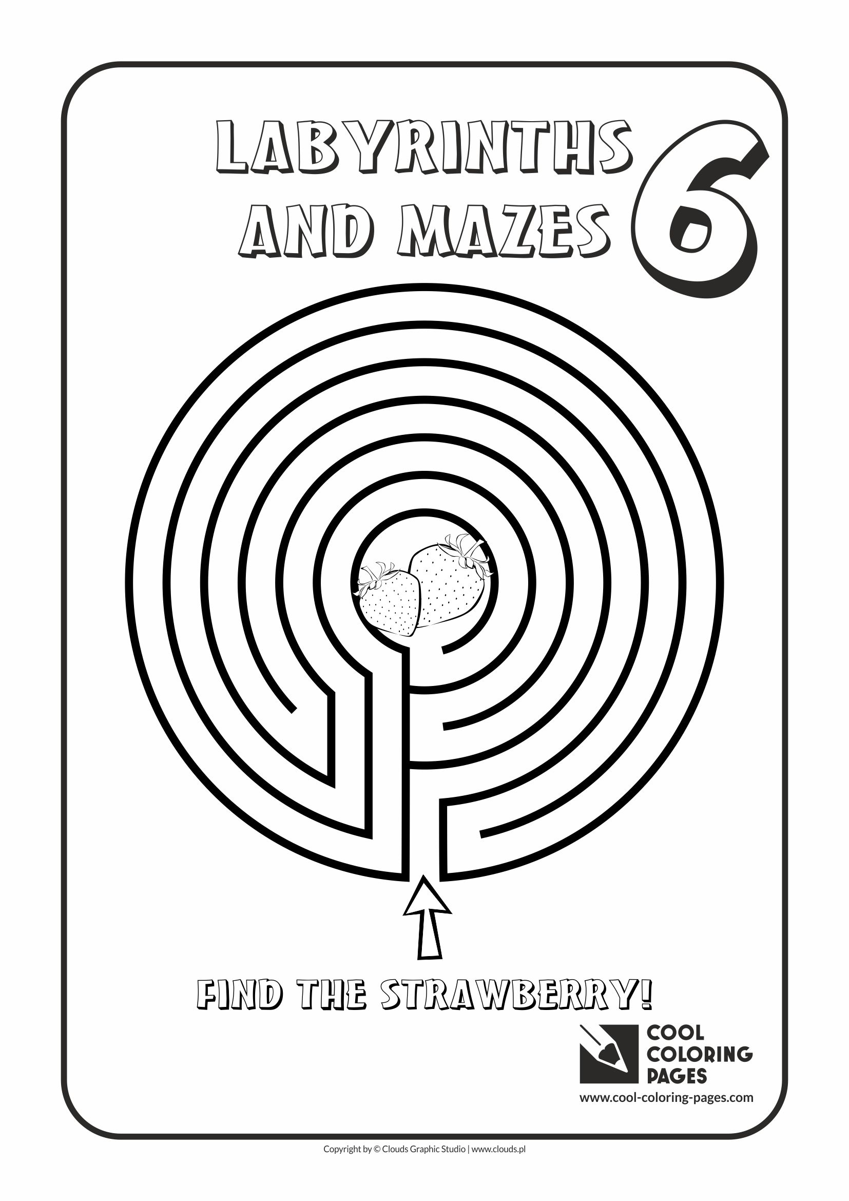 Cool Coloring Pages - Labyrinths and mazes / Maze no 6