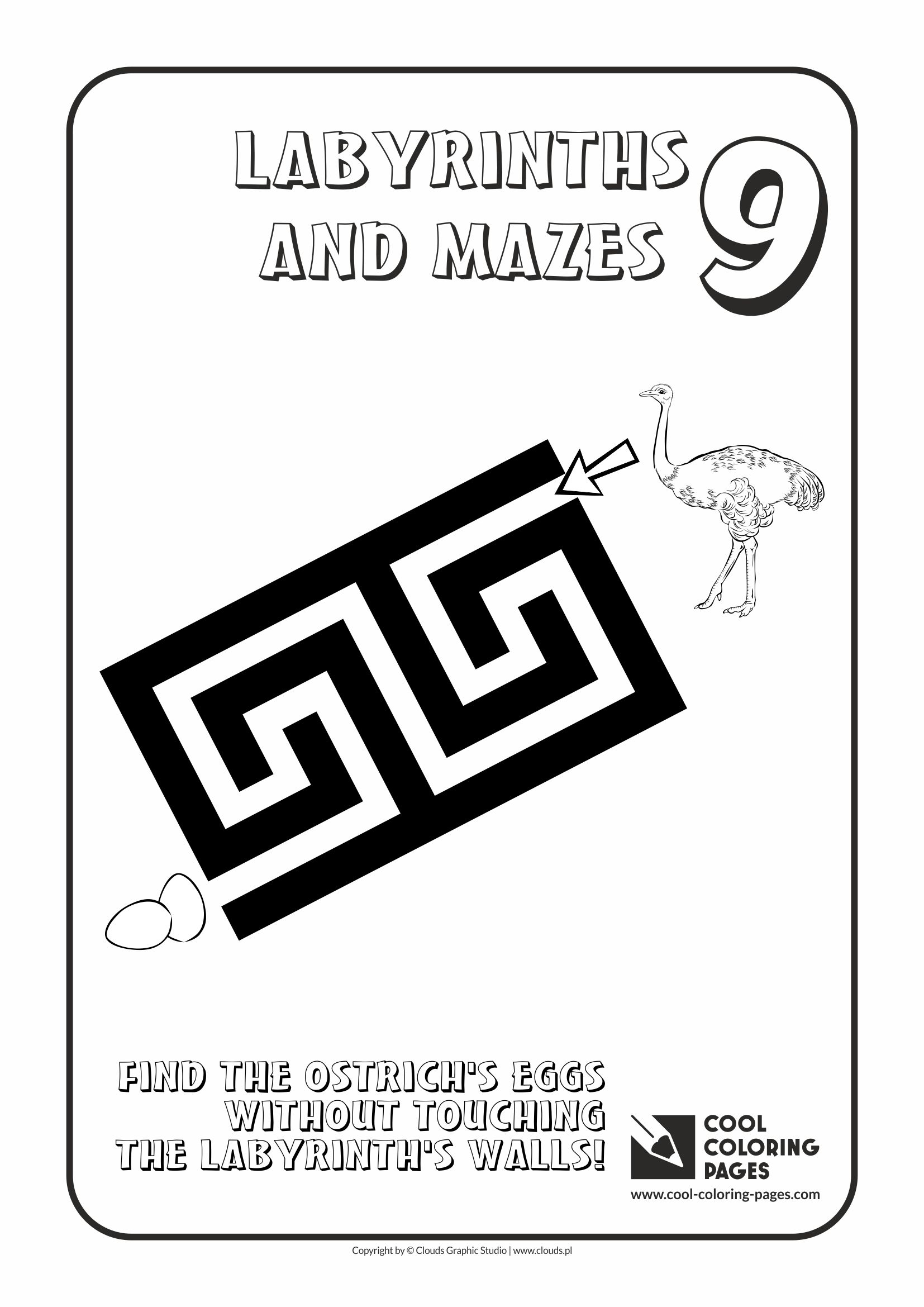 Cool Coloring Pages - Labyrinths and mazes / Maze no 9