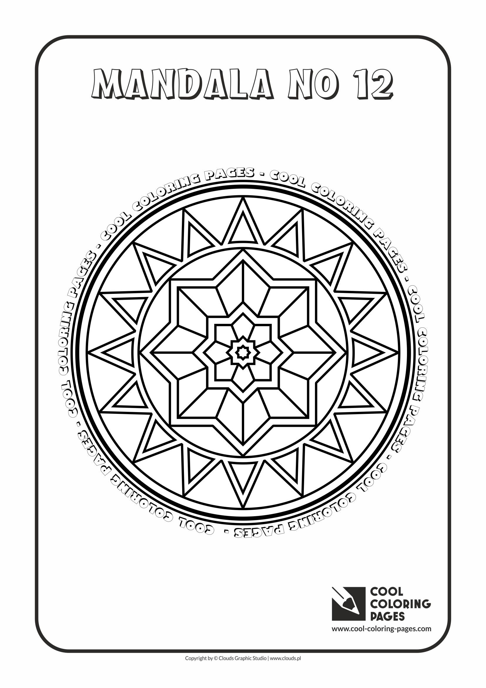 Cool Coloring Pages Mandalas - Cool Coloring Pages | Free educational