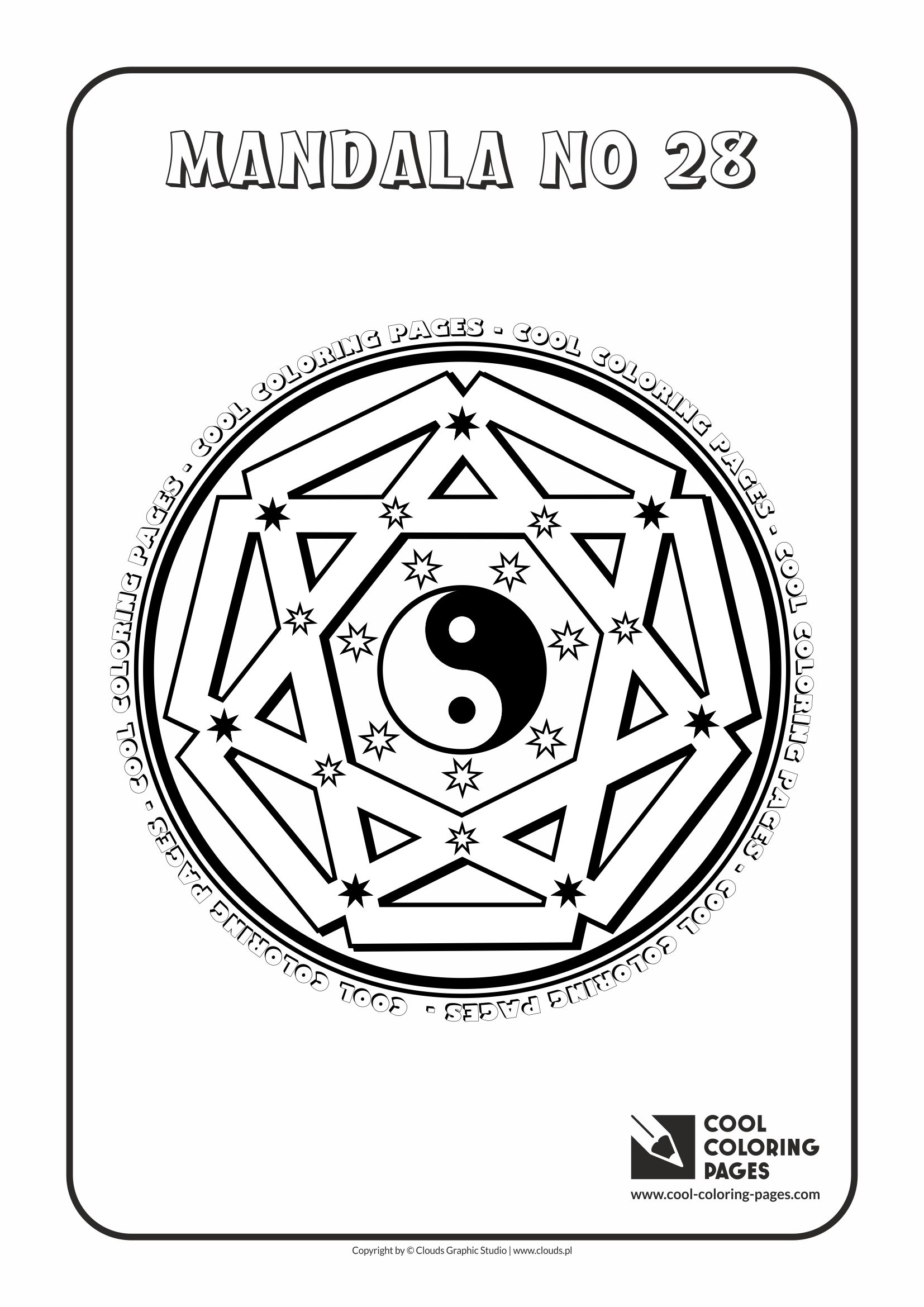 Cool Coloring Pages - Mandalas / Mandala no 28