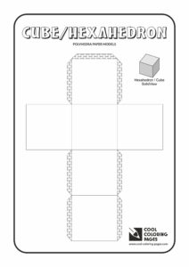 Cool Coloring Pages Cube - Paper solids models - Cool Coloring Pages ...