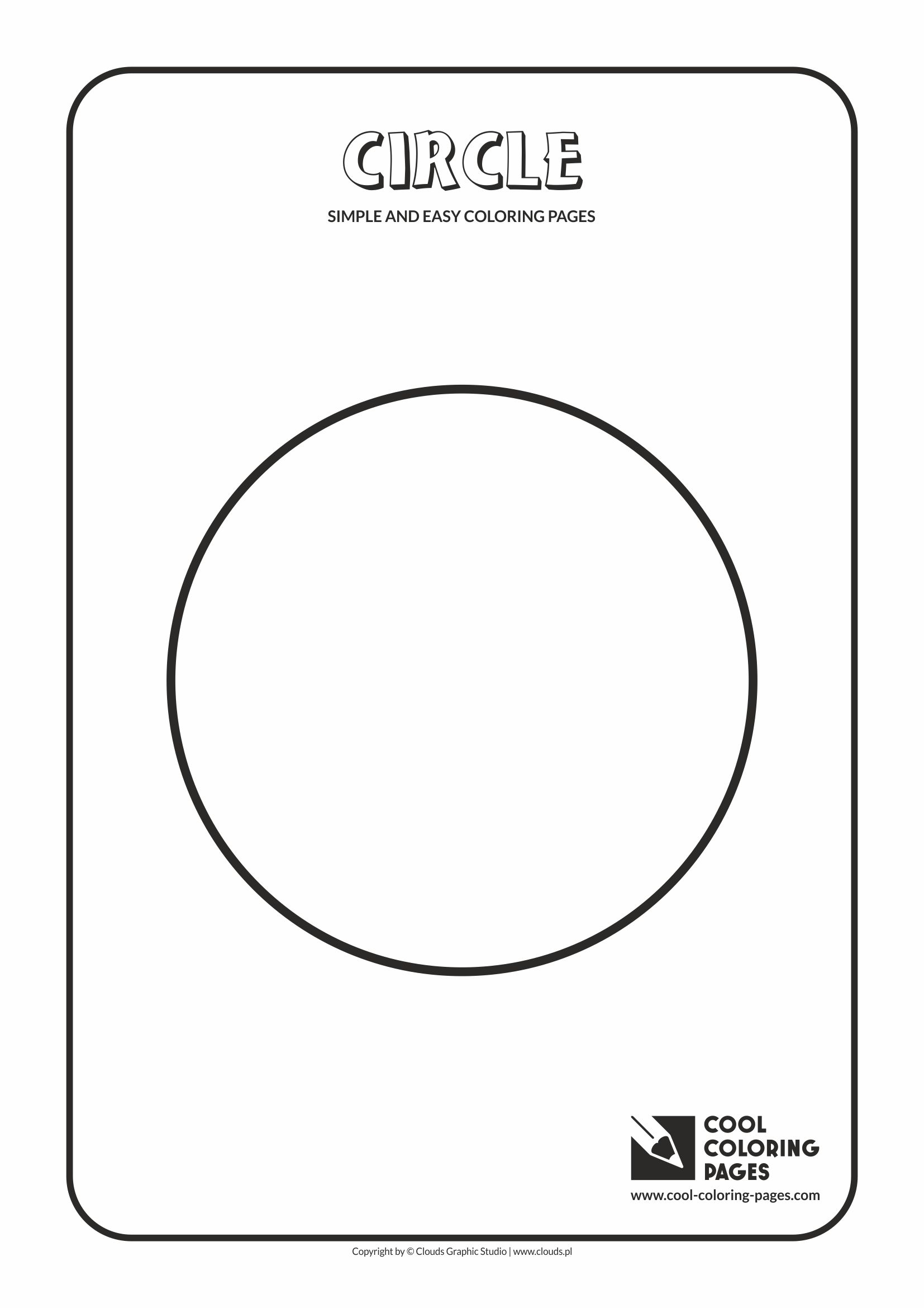 Simple and easy coloring pages for toddlers - Circle