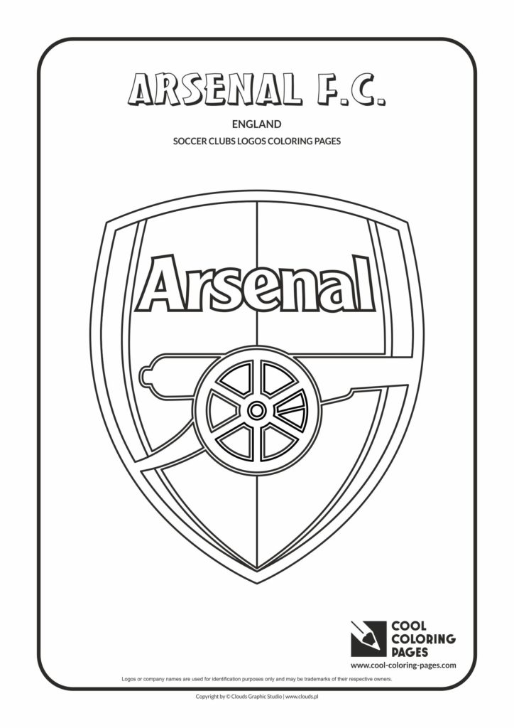 Cool Coloring Pages Arsenal F.C. logo coloring page - Cool Coloring