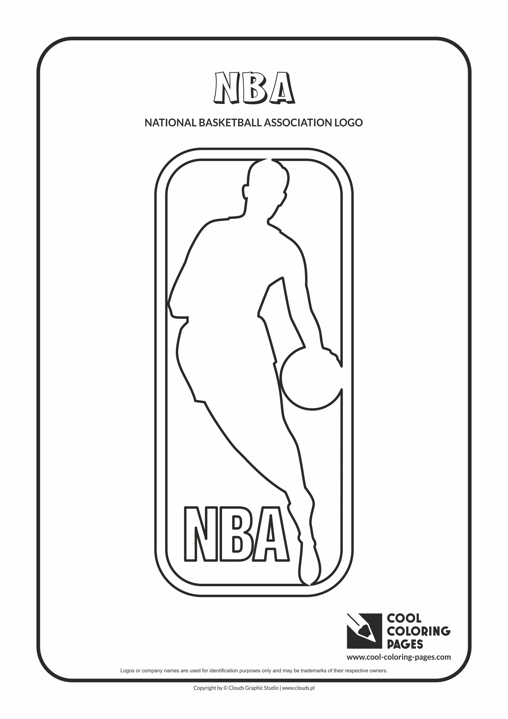 Cool Coloring Pages - NBA Logo coloring pages / National Basketball Association coloring page
