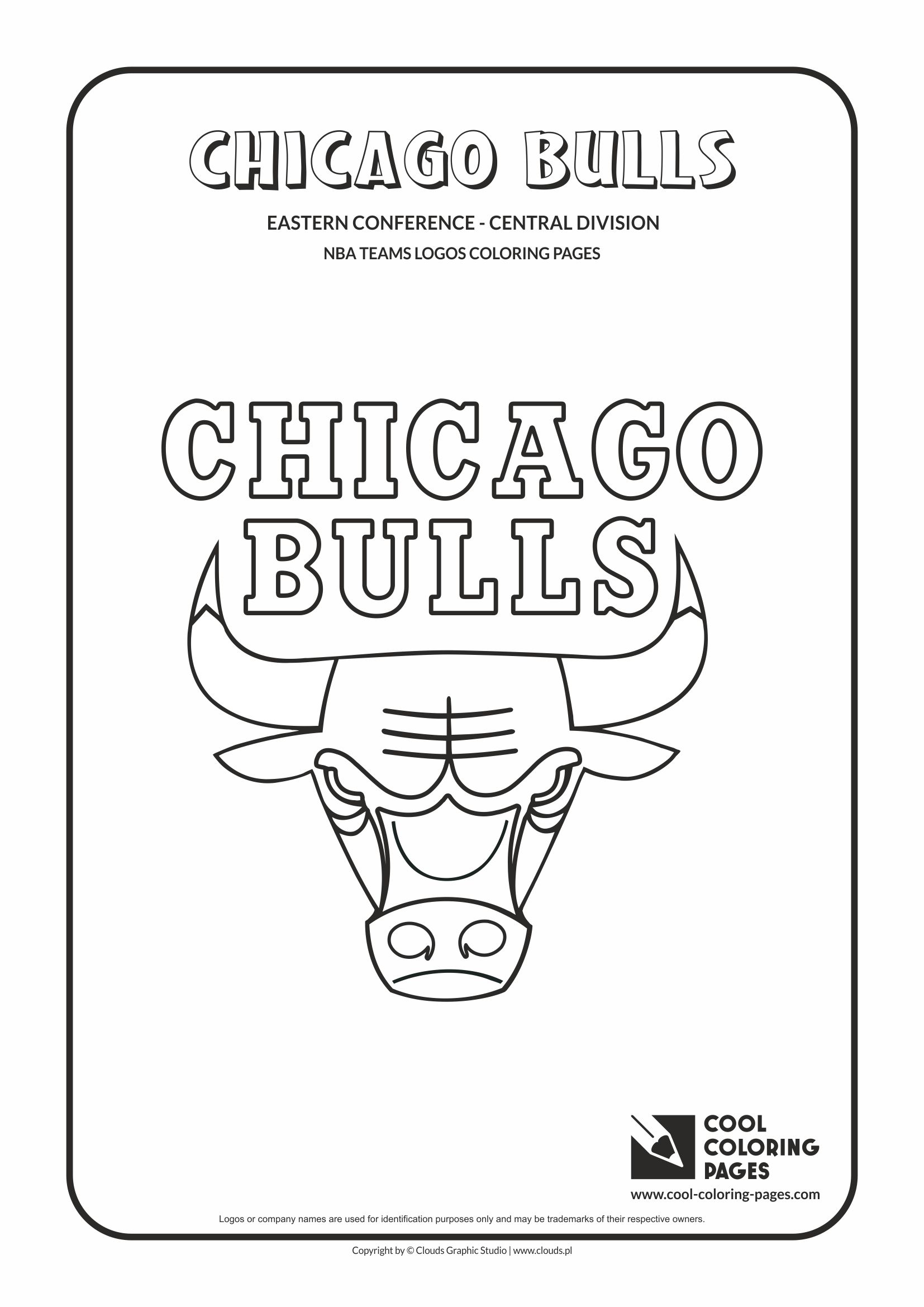 Cool Coloring Pages - NBA Teams Logos / Chicago Bulls logo / Coloring page with Chicago Bulls logo