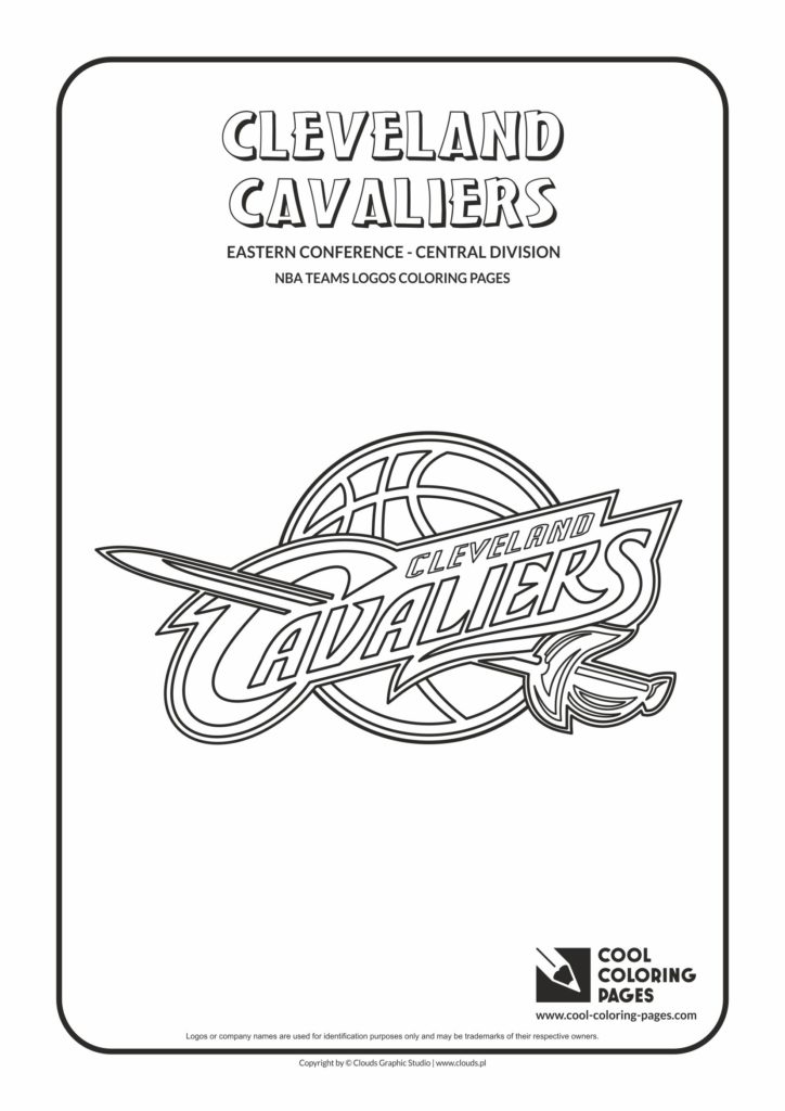Cool Coloring Pages Cleveland Cavaliers - NBA basketball teams logos