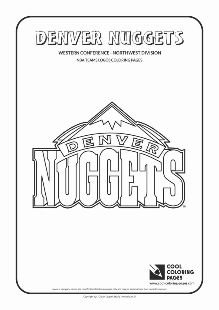 Cool Coloring Pages Denver Nuggets - NBA basketball teams logos
