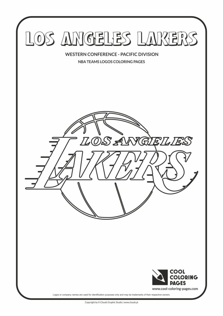 Cool Coloring Pages Los Angeles Lakers - NBA basketball teams logos