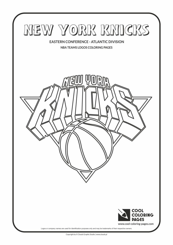 Cool Coloring Pages New York Knicks - NBA basketball teams logos