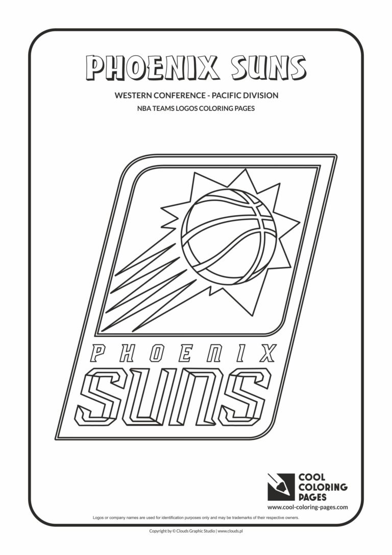 Cool Coloring Pages Phoenix Suns - NBA basketball teams logos coloring