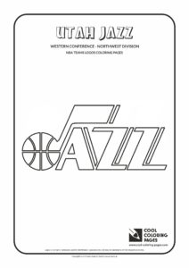 Cool Coloring Pages Utah Jazz - NBA basketball teams logos coloring ...