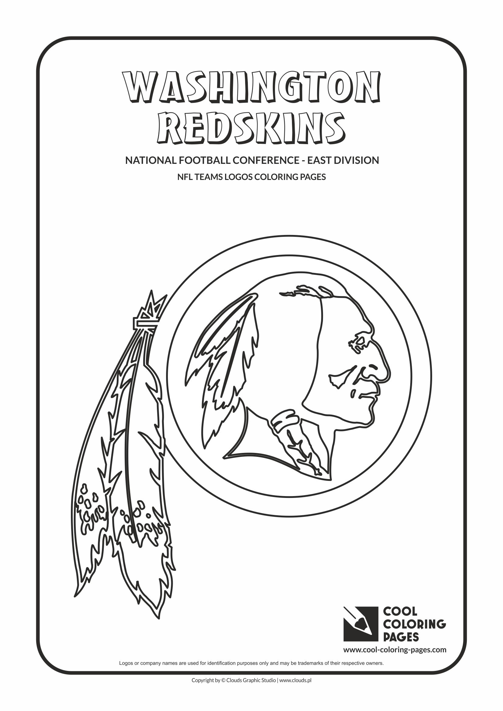 Cool Coloring Pages Washington Redskins NFL American football teams