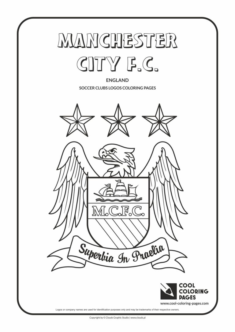 Cool Coloring Pages Manchester City F.C. logo coloring page - Cool