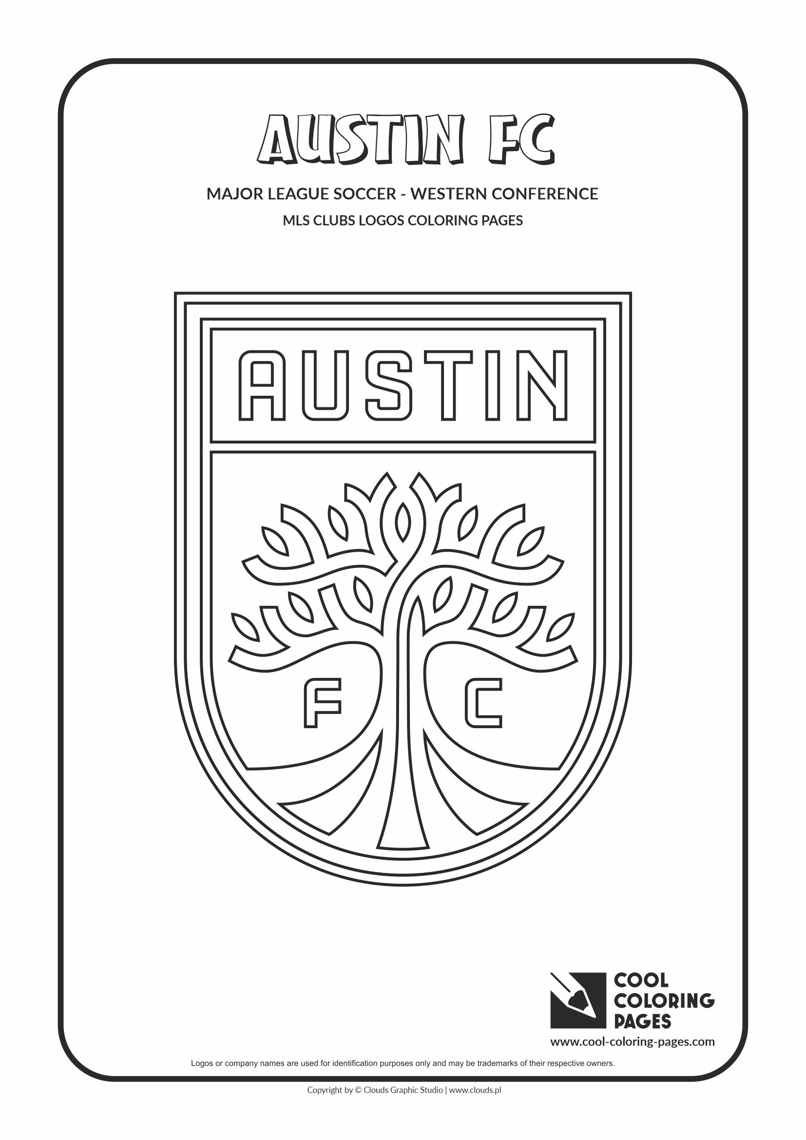 Cool Coloring Pages – MLS clubs logos - Austin FC