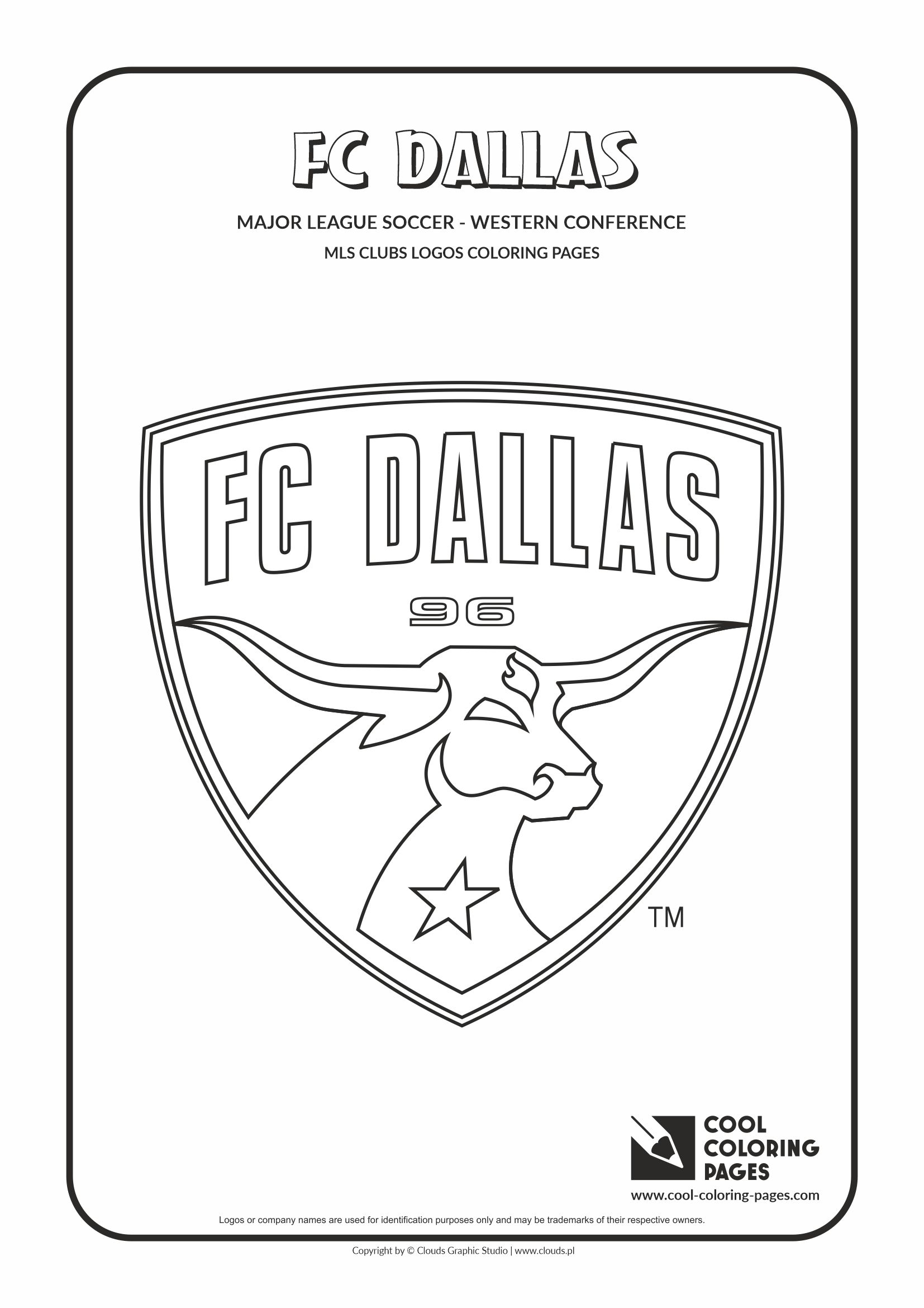 Cool Coloring Pages - MLS Clubs logos - FC Dallas