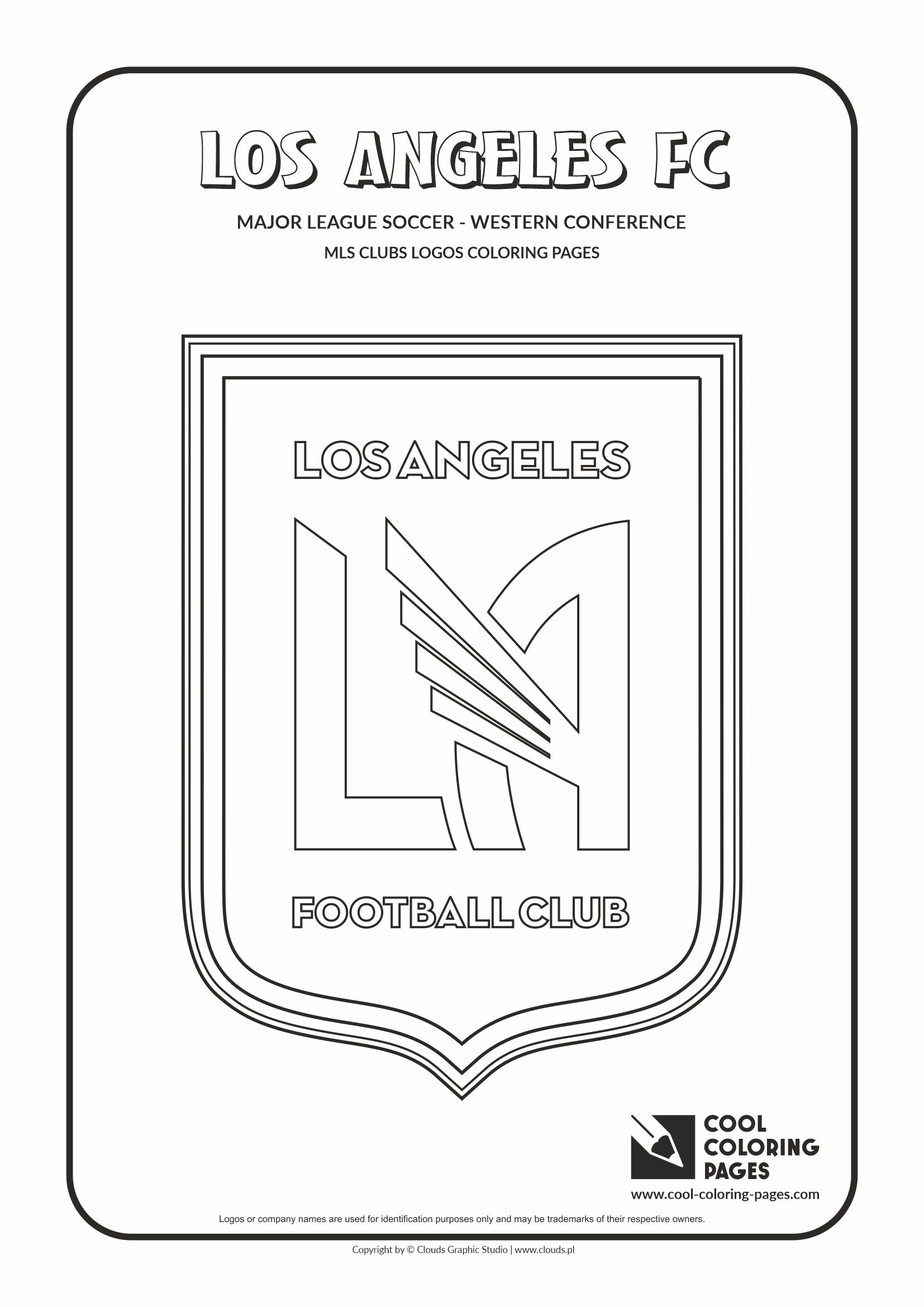 Cool Coloring Pages – MLS clubs logos - Los Angeles FC