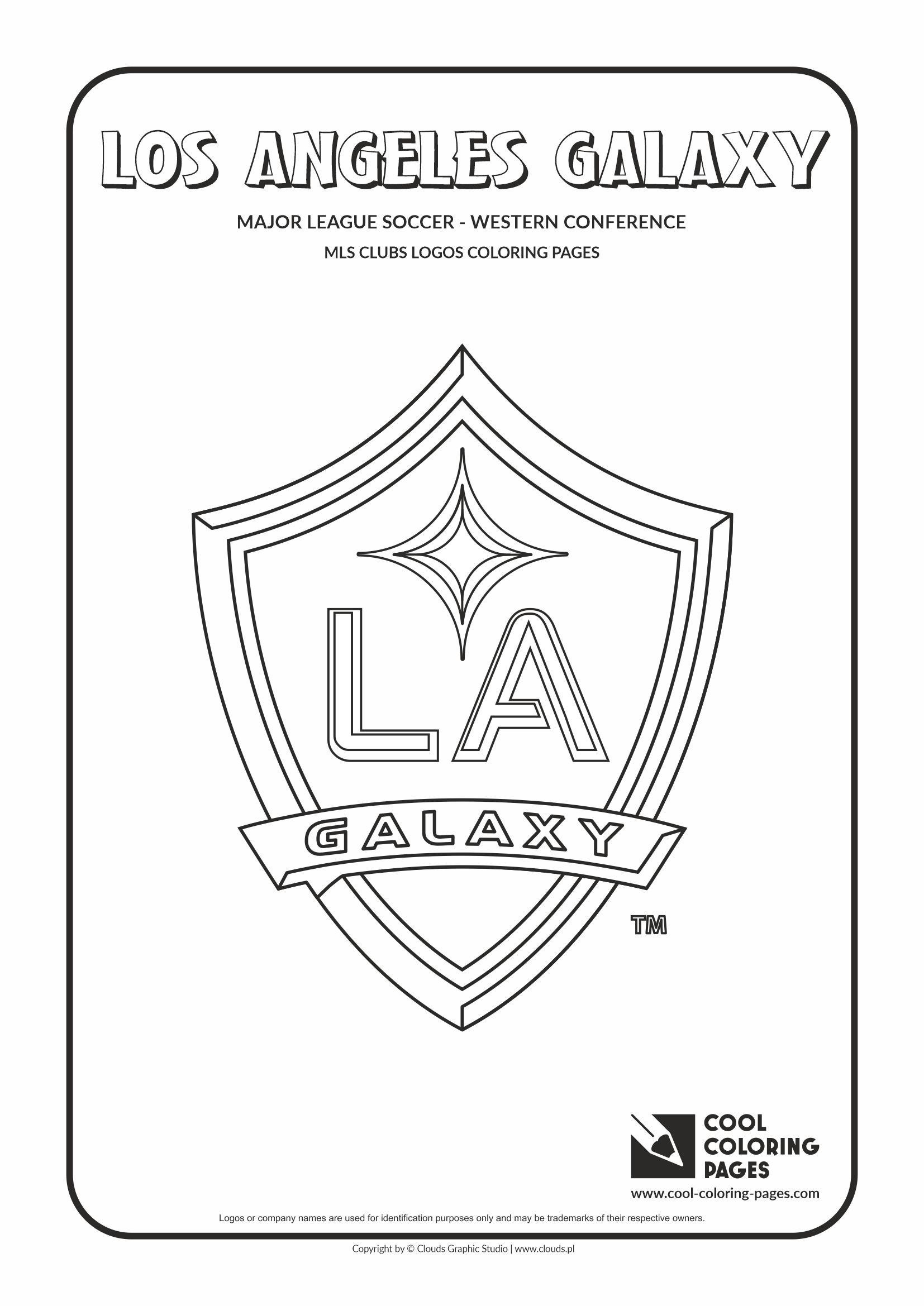 Cool Coloring Pages - MLS Clubs logos - Los Angeles Galaxy