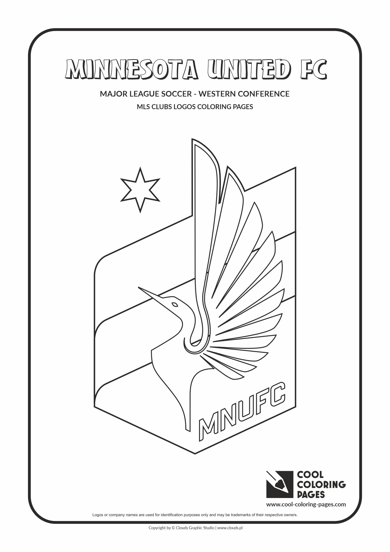 Cool Coloring Pages – MLS clubs logos - Minnesota United FC
