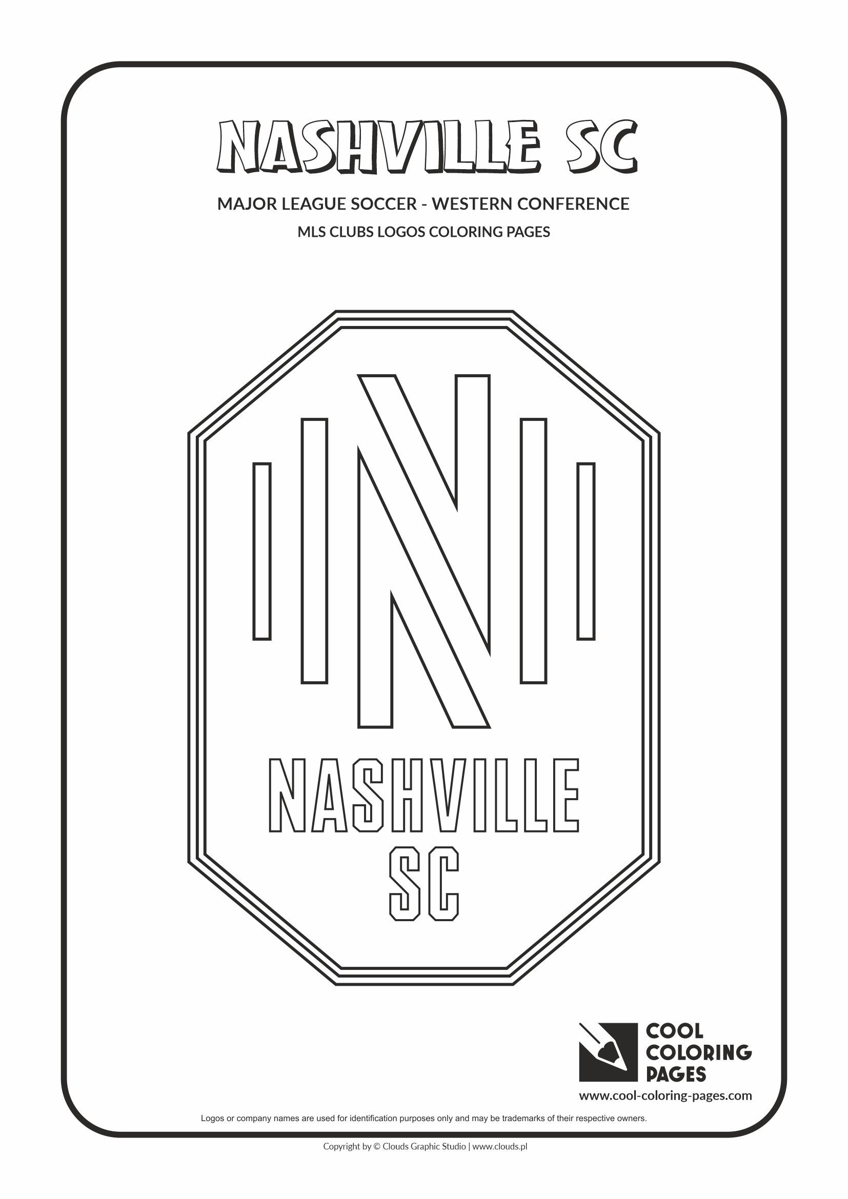 Cool Coloring Pages – MLS clubs logos - Nashville SC