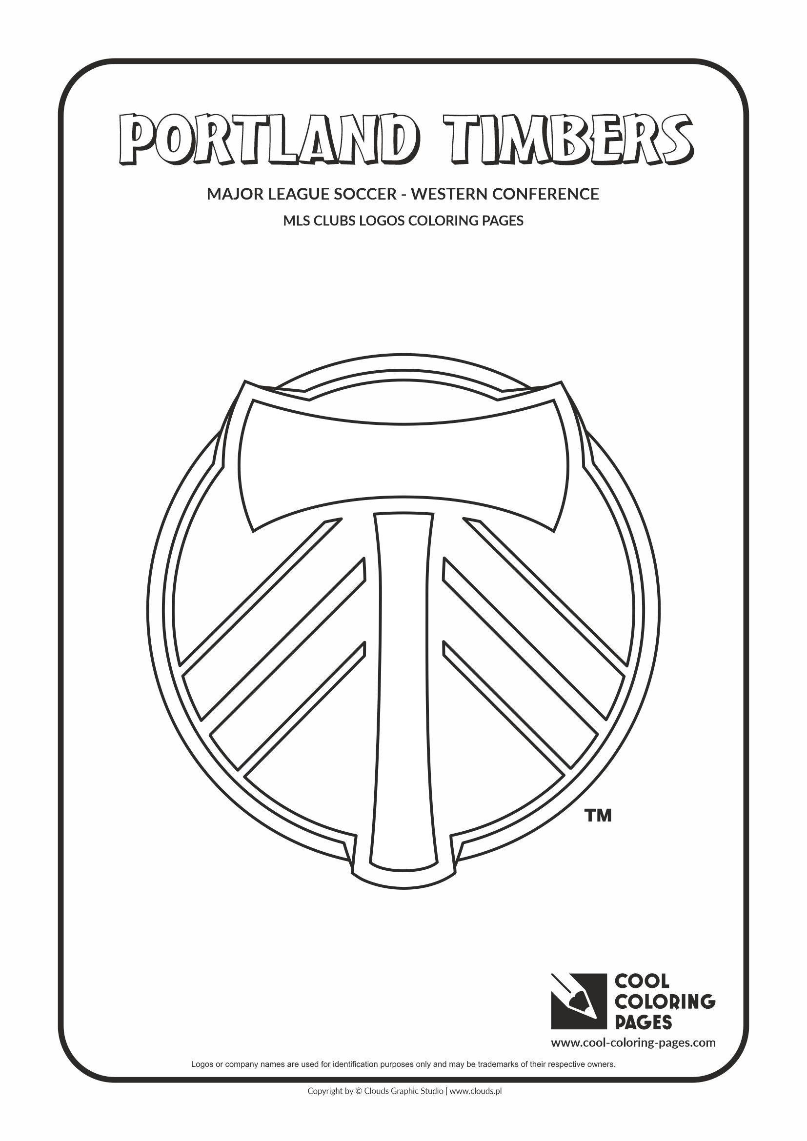 Cool Coloring Pages – MLS Clubs logos – Portland Timbers