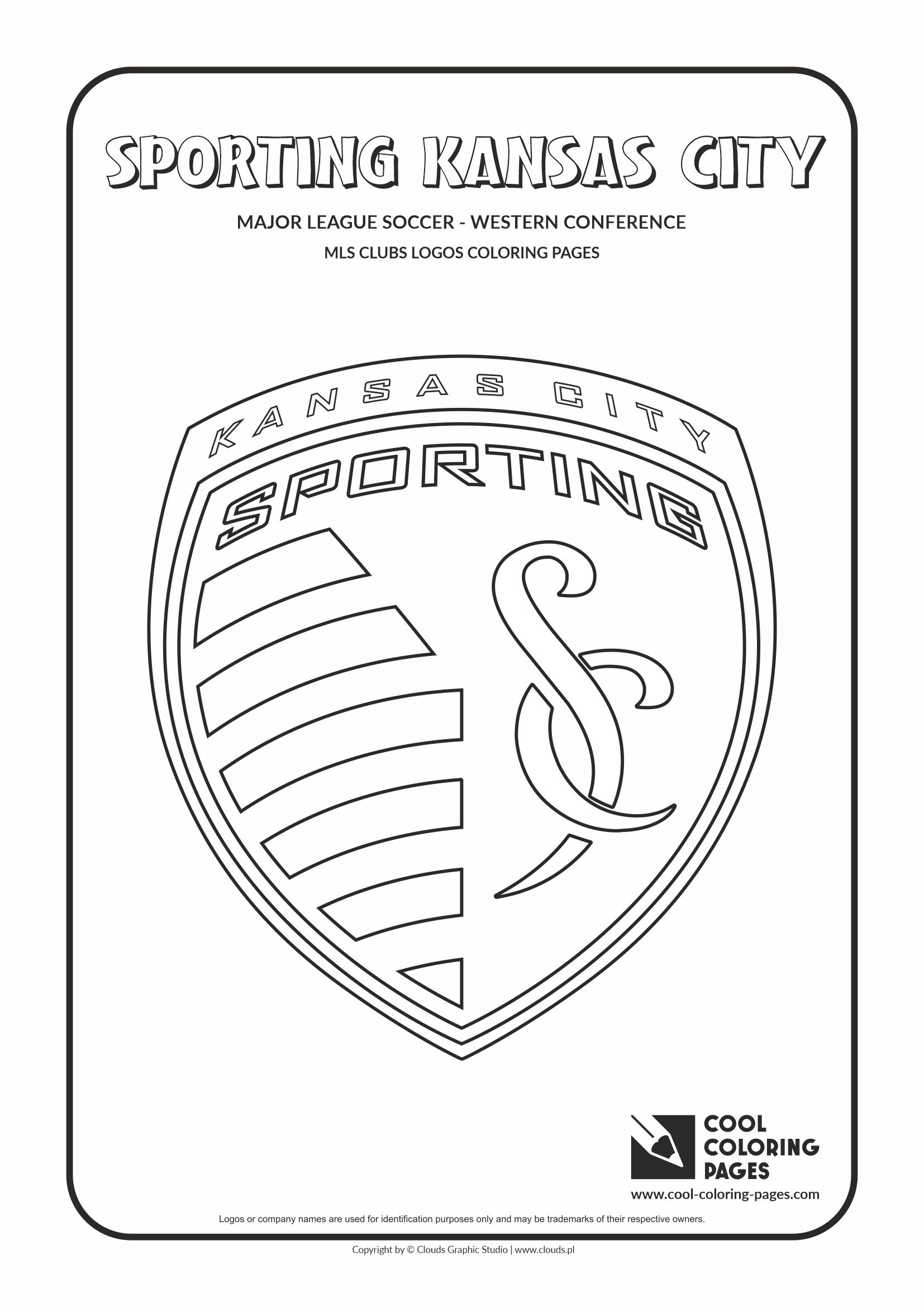 Cool Coloring Pages – MLS clubs logos - Sporting Kansas City