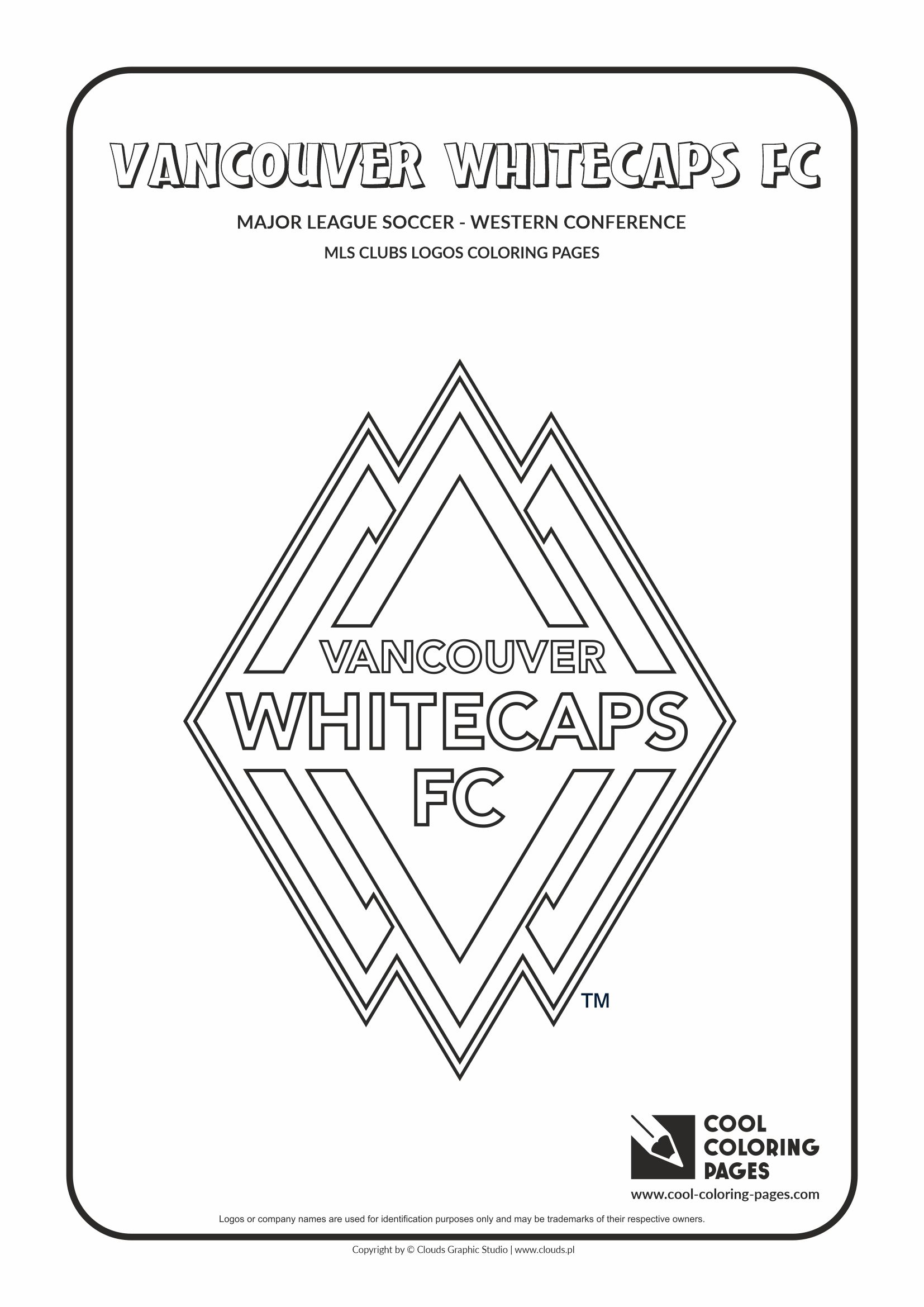 Cool Coloring Pages – MLS clubs logos - Vancouver Whitecaps FC